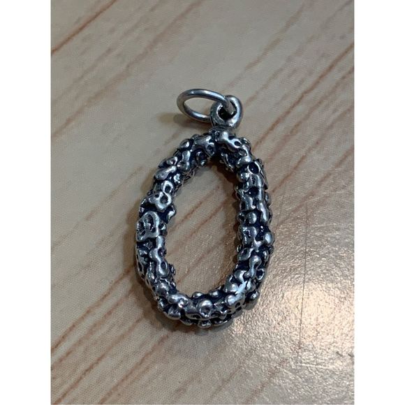 Hawaii Flower Lei Sterling Silver Jewelry Charm - Picture 2 of 3